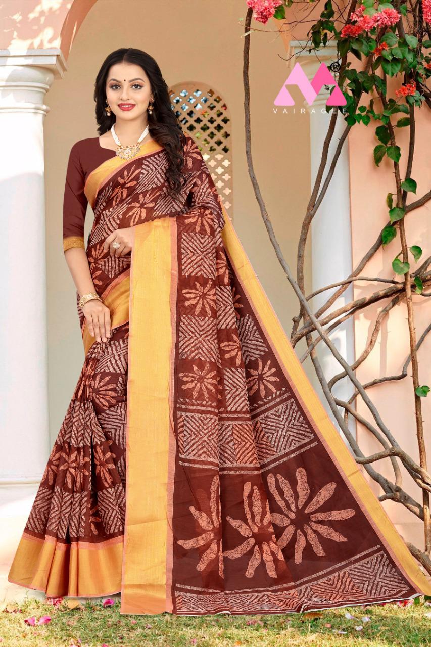 Shibori Latest Fancy Regular Wear Cotton Linen Saree Collection